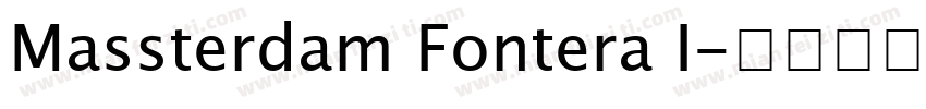Massterdam Fontera I字体转换